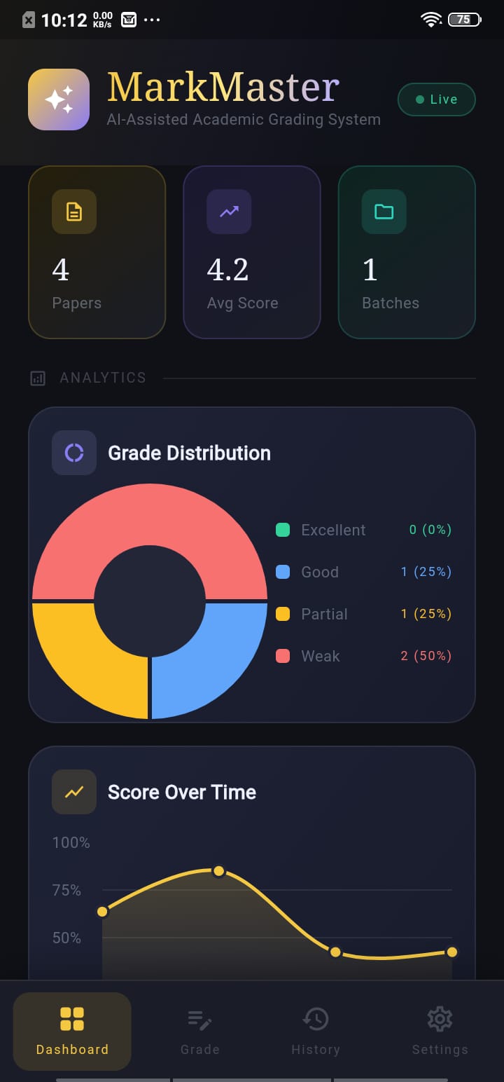 MarkMaster app screenshot